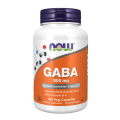 NOW GABA 500 мг 100 растителни капсули