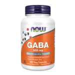 NOW GABA 500 мг 100 растителни капсули