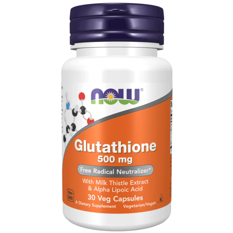 NOW Glutathione 500 мг 30 растителни капсули