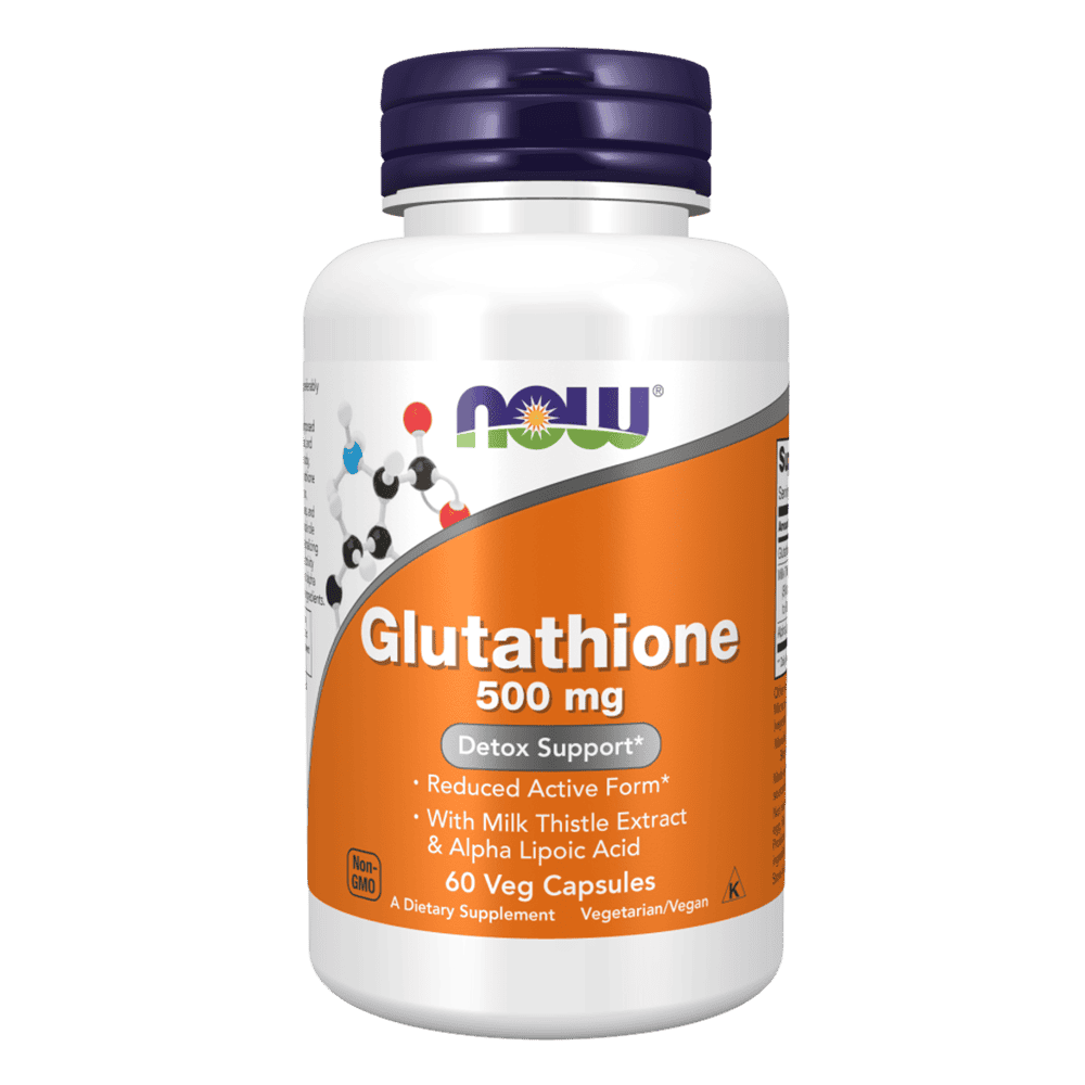 NOW Glutathione 500 мг 60 растителни капсули