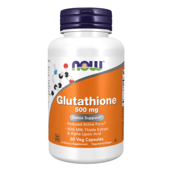 NOW Glutathione 500 мг 60 растителни капсули