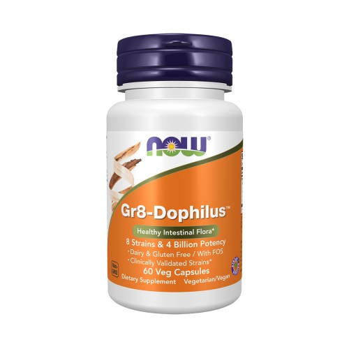NOW Gr8-Dophilus 60 растителни капсули