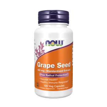 NOW Grape Seed 100 мг 100 вегетариански капсули 