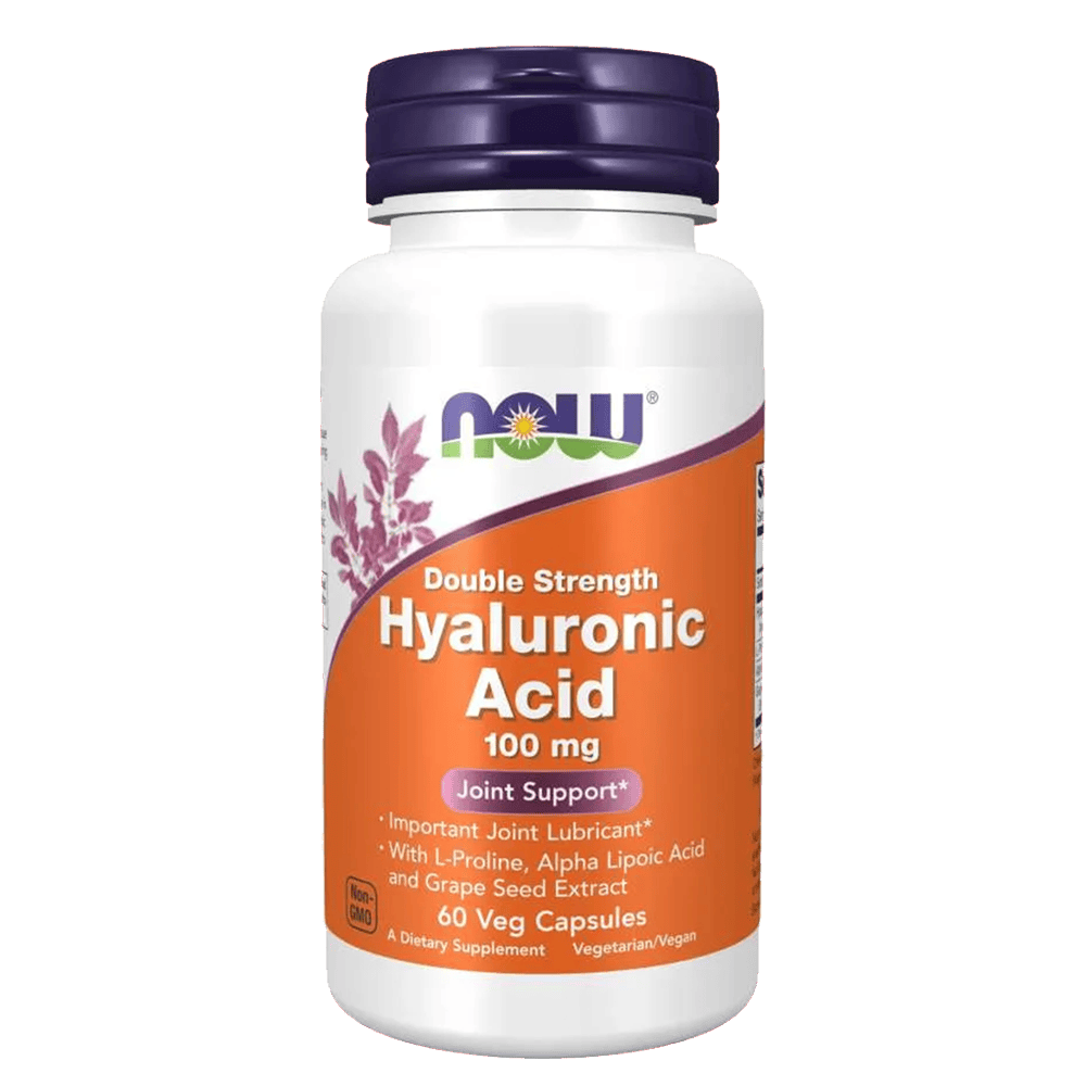 NOW Hyaluronic Acid 100 мг 60 растителни капсули