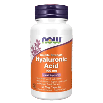 NOW Hyaluronic Acid 100 мг 60 растителни капсули