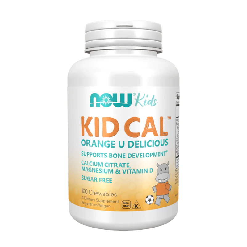 NOW Kid Cal Chewable Calcium 100 дъвчащи таблетки