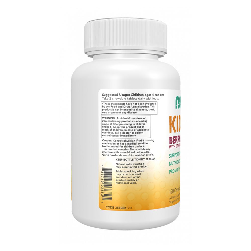 NOW Kid Vits™ Berry Lemonade 120 дъвчащи таблетки