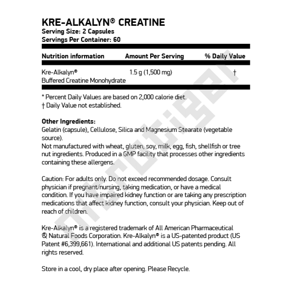 NOW Kre-Alkalyn® Creatine 120 капсули