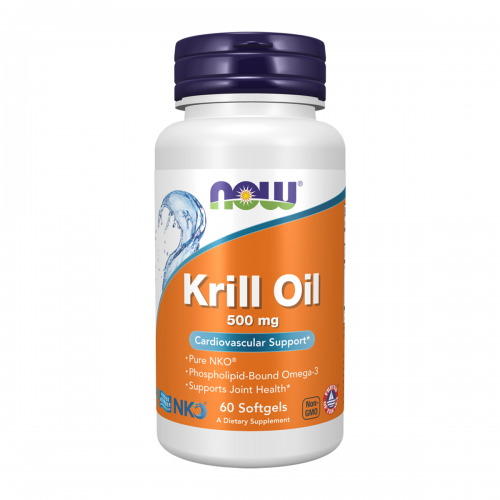 NOW Krill Oil 500 мг 60 софтгел капсули