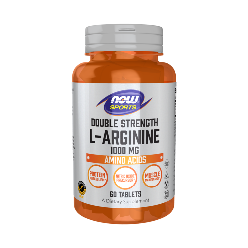 NOW Double Strength L-Arginine 1000 мг 60 таблетки