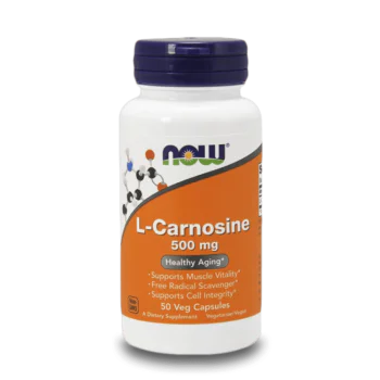 NOW L-Carnosine 500 мг 50 растителни капсули