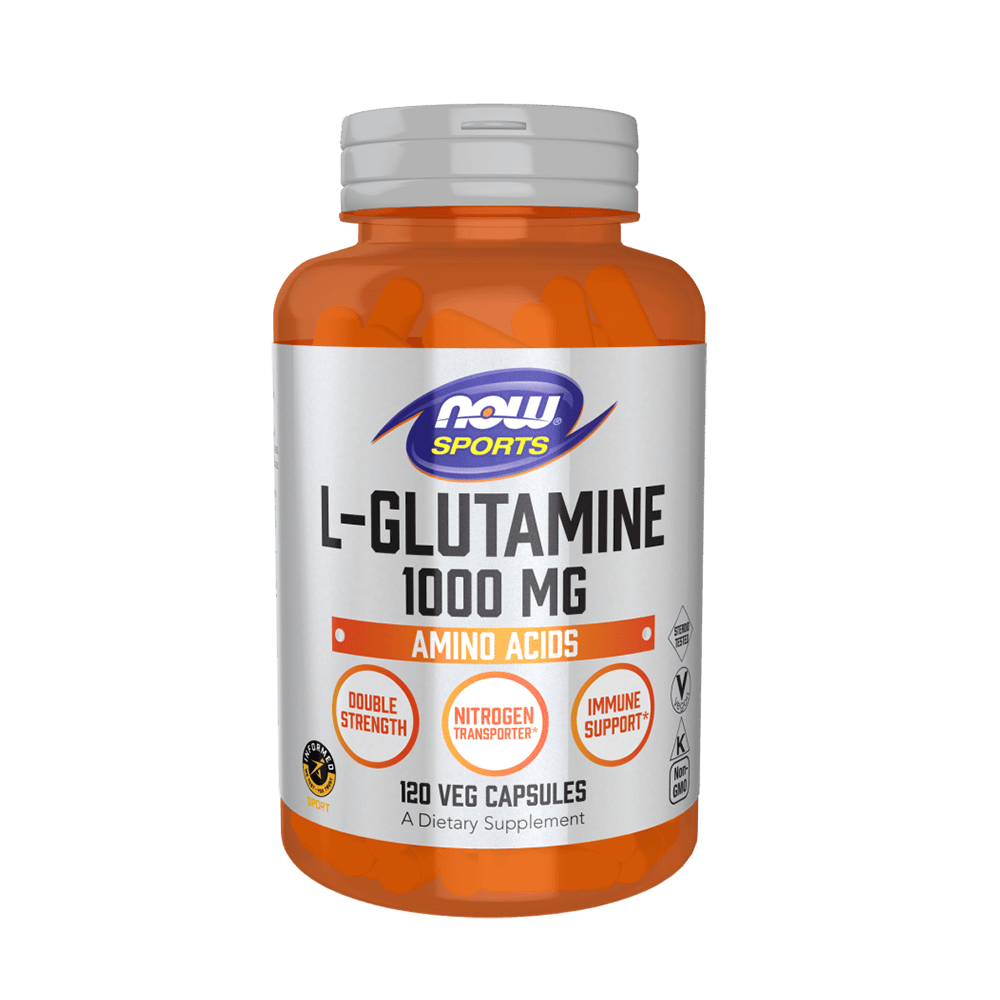 Now L-Glutamine 1000 мг 120 растителни капсули 