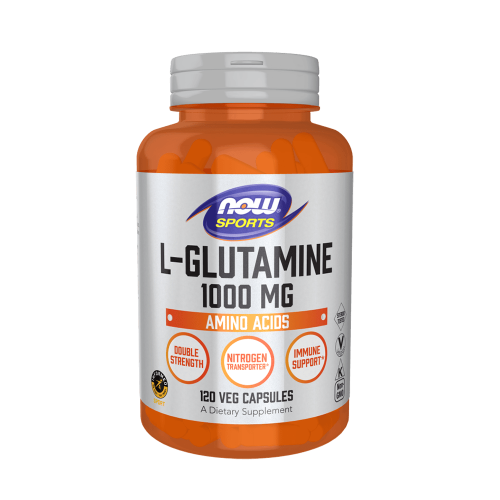 Now L-Glutamine 1000 мг 120 растителни капсули 