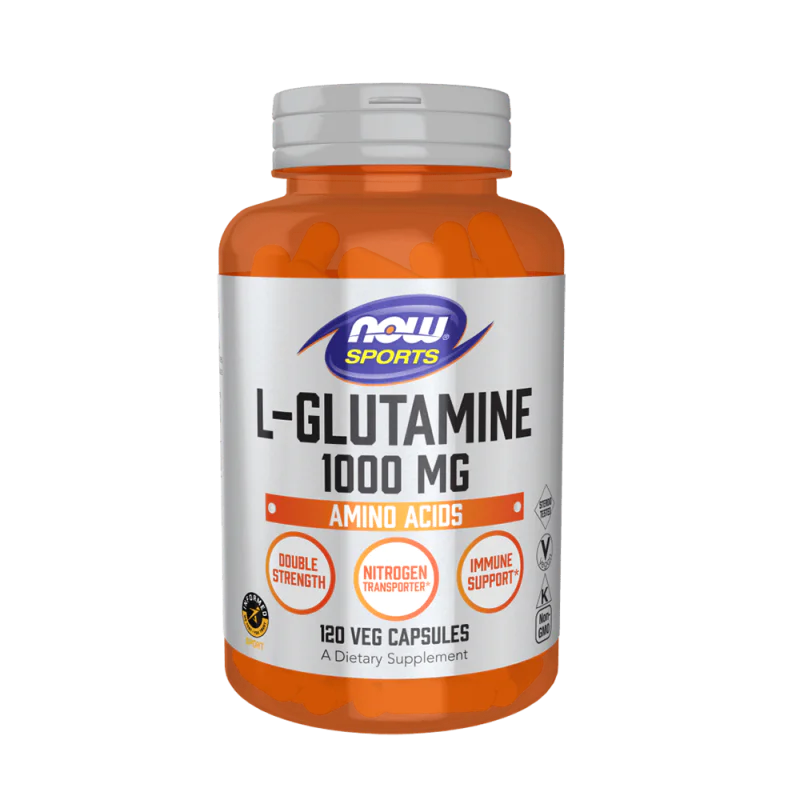 Now L-Glutamine 1000 мг 120 растителни капсули 