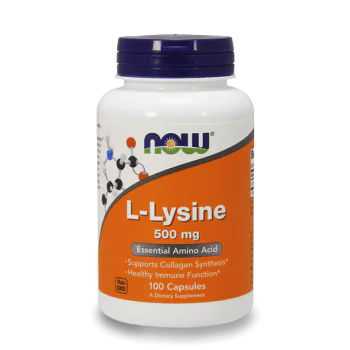 NOW L-Lysine 500 мг 100 капсули