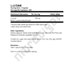 NOW L-Lysine 500 мг 250 капсули