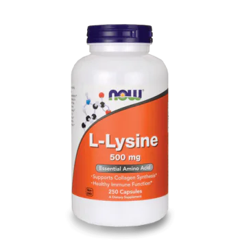 NOW L-Lysine 500 мг 250 капсули