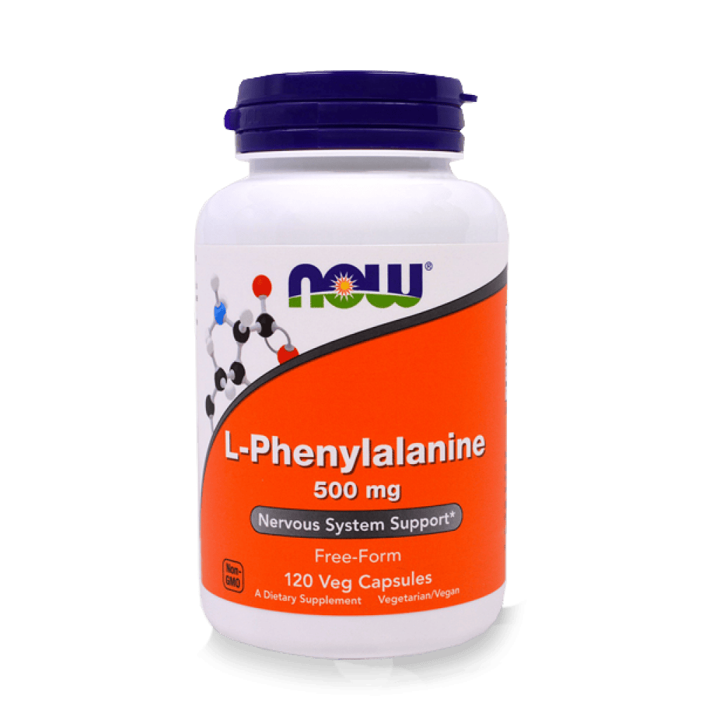 NOW L-Phenylalanine 500 мг 120 капсули