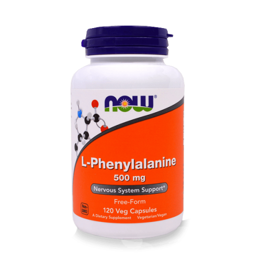NOW L-Phenylalanine 500 мг 120 капсули