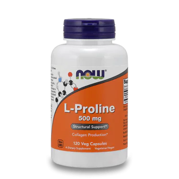 NOW L-Proline 500 мг 120 капсули