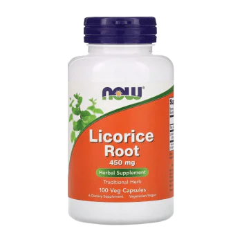 NOW Licorice Root 450 мг 100 растителни капсули