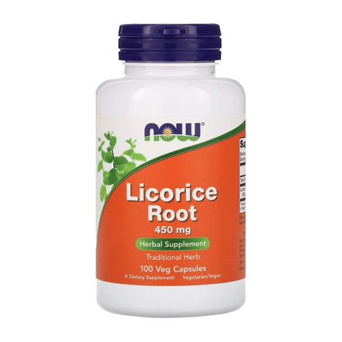 NOW Licorice Root 450 мг 100 растителни капсули