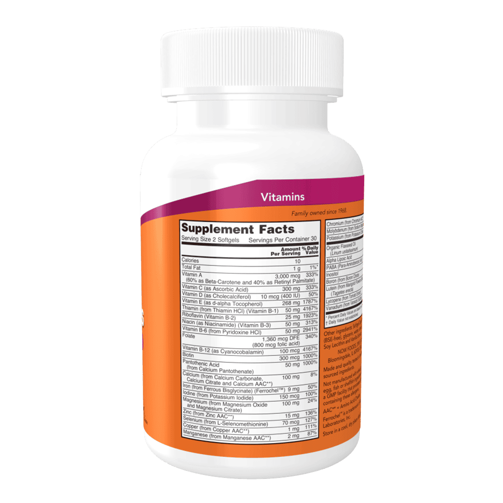 NOW Liquid Multi Gels 60 меки капсули