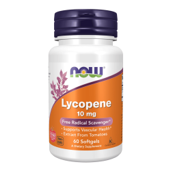NOW Lycopene 10мг 60 меки капсули
