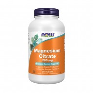 NOW Magnesium Citrate 200мг 250 таблетки