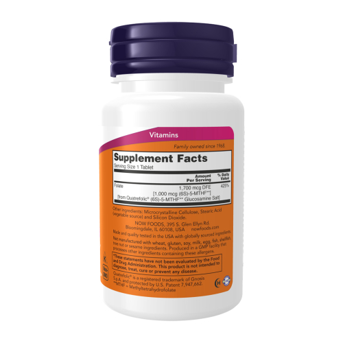 NOW Methyl Folate 1000 мкг 90 таблетки