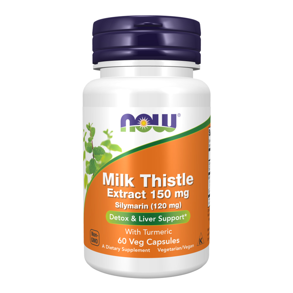 NOW Milk Thistle Extract 150 мг 60 растителни капсули