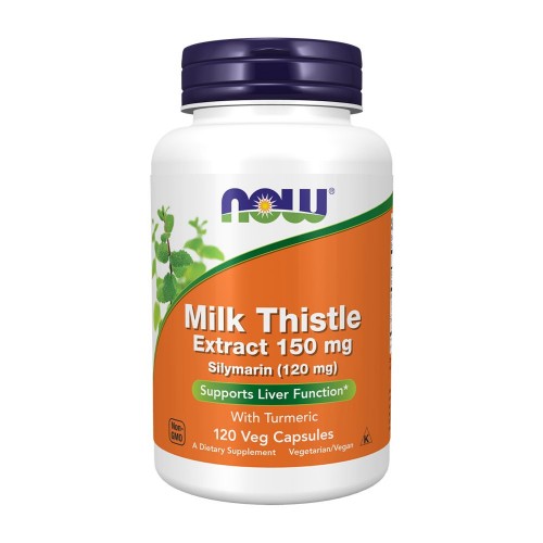 NOW Milk Thistle Extract 150 мг 120 растителни капсули