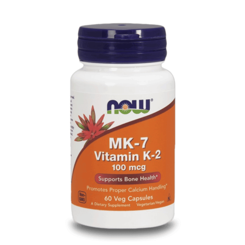 Now MK-7 (Vitamin K-2) 60 растителни капсули
