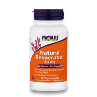 NOW Natural Resveratrol 50 мг 60 растителни капсули