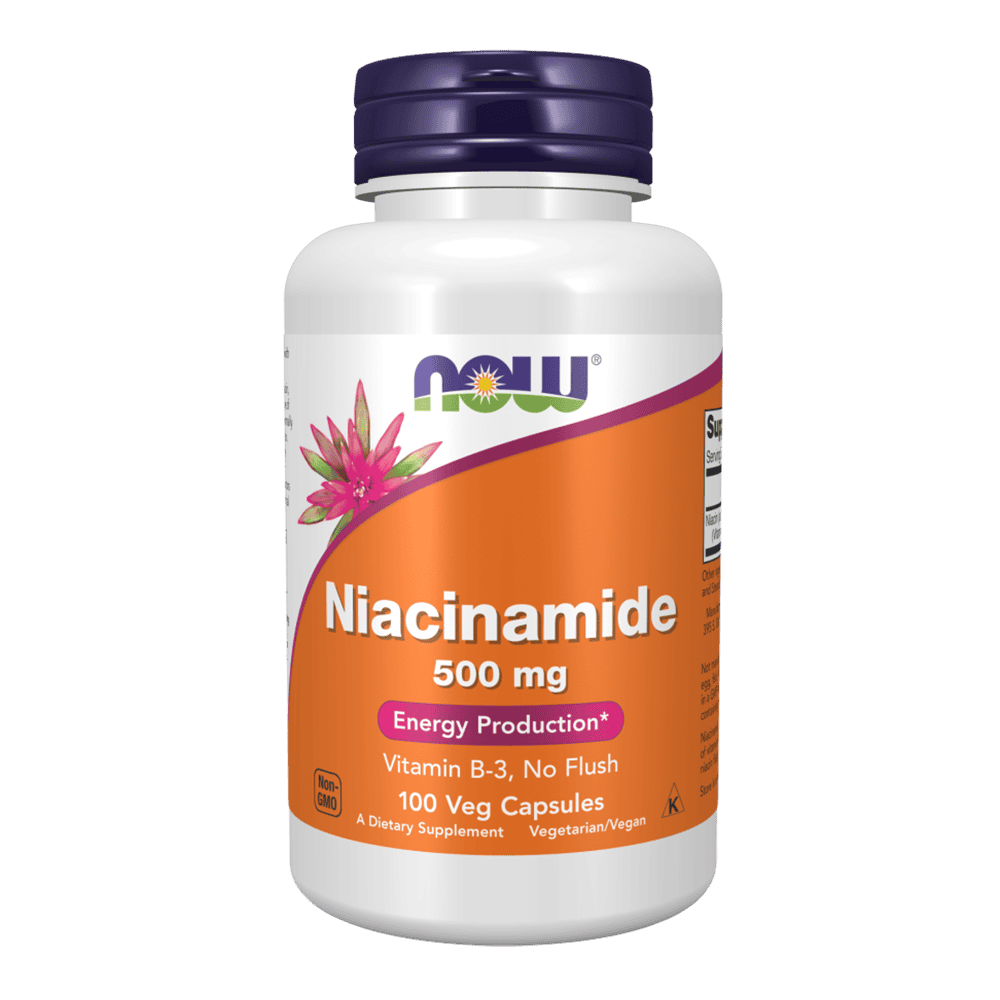 NOW Niacinamide 500 мг 100 веган капсули