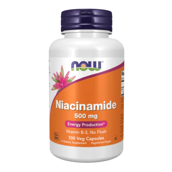 NOW Niacinamide 500 мг 100 веган капсули