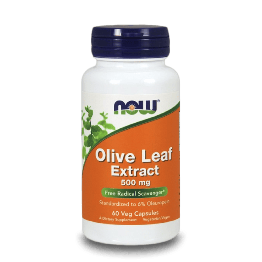 NOW Olive Leaf Extract 500 мг 60 растителни капсули