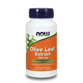 NOW Olive Leaf Extract 500 мг 60 растителни капсули