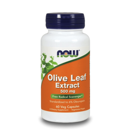 NOW Olive Leaf Extract 500 мг 60 растителни капсули