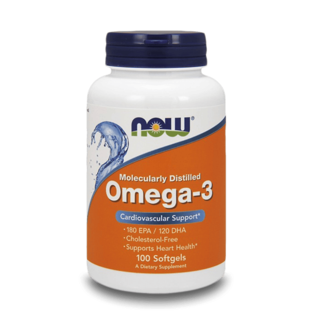 NOW Omega-3 1000 мг 100 дражета