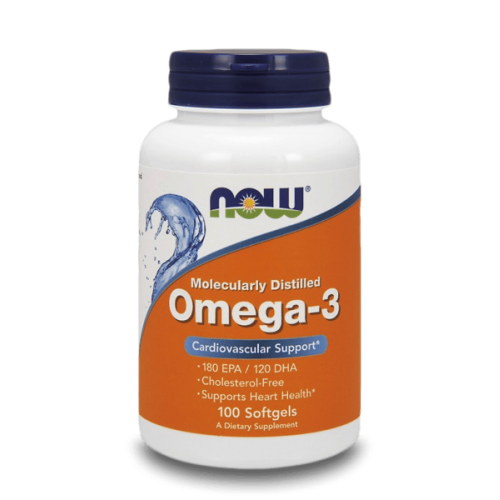NOW Omega-3 1000 мг 100 дражета