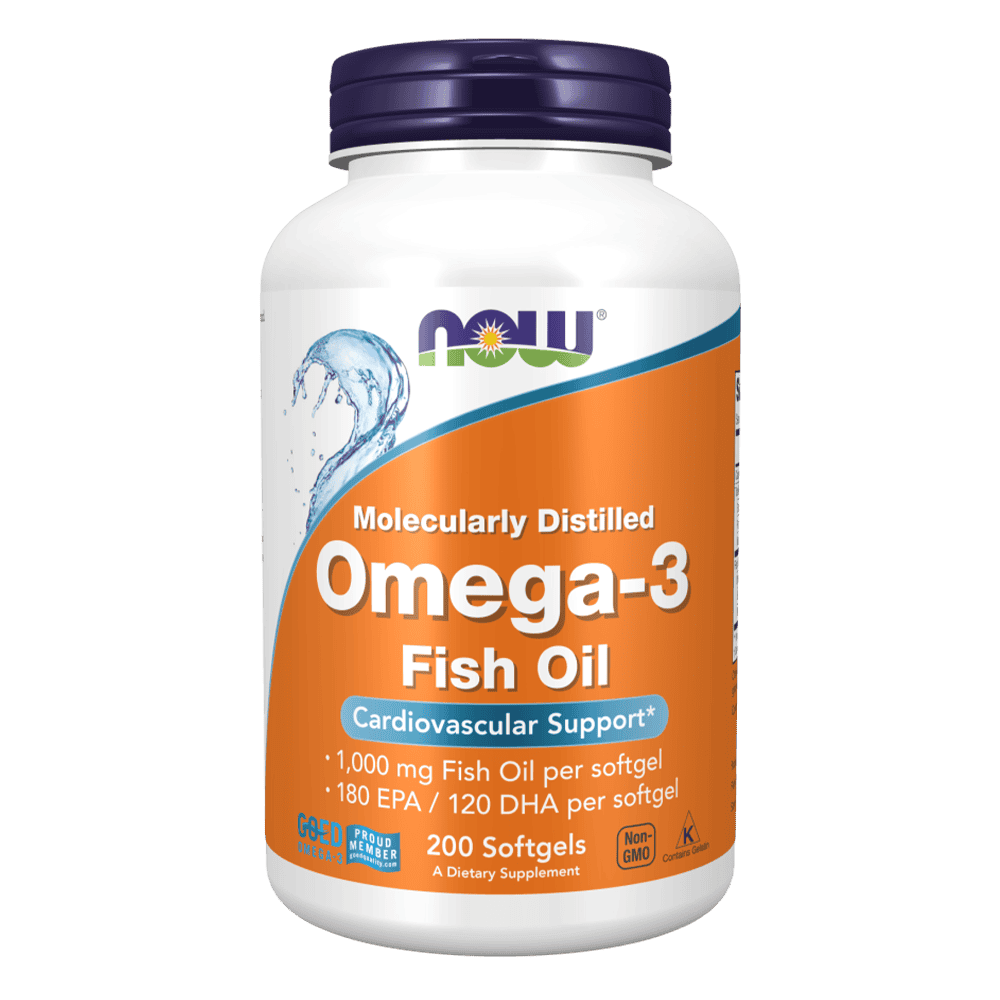 NOW Omega-3 Fish Oil 1000 мг 200 меки капсули