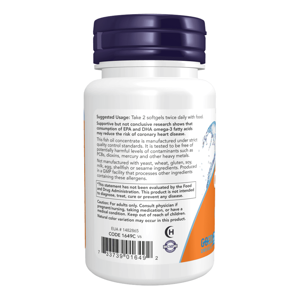 NOW Omega-3 Fish Oil 1000 мг 200 меки капсули