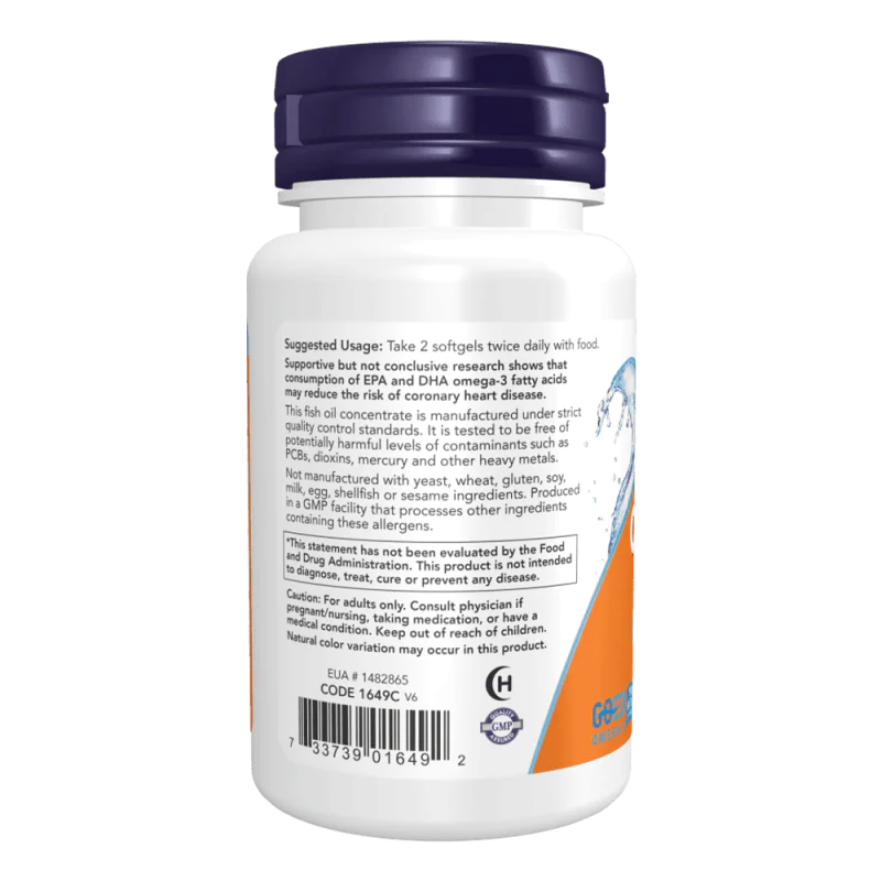 NOW Omega-3 Fish Oil 1000 мг 200 меки капсули