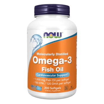 NOW Omega-3 Fish Oil 1000 мг 200 меки капсули
