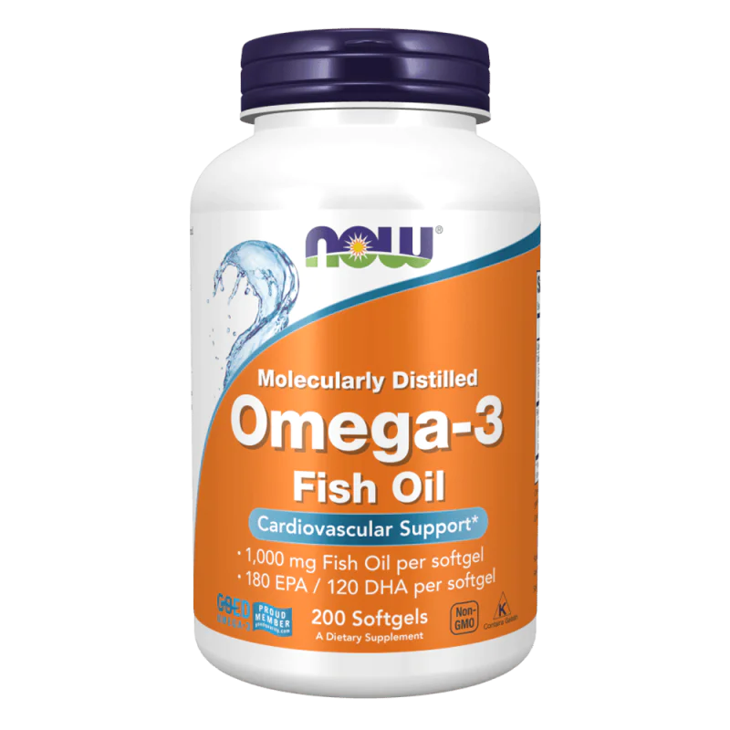 NOW Omega-3 Fish Oil 1000 мг 200 меки капсули