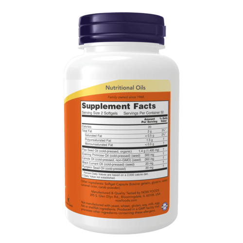 NOW Omega 3-6-9 1000 мг 100 дражета