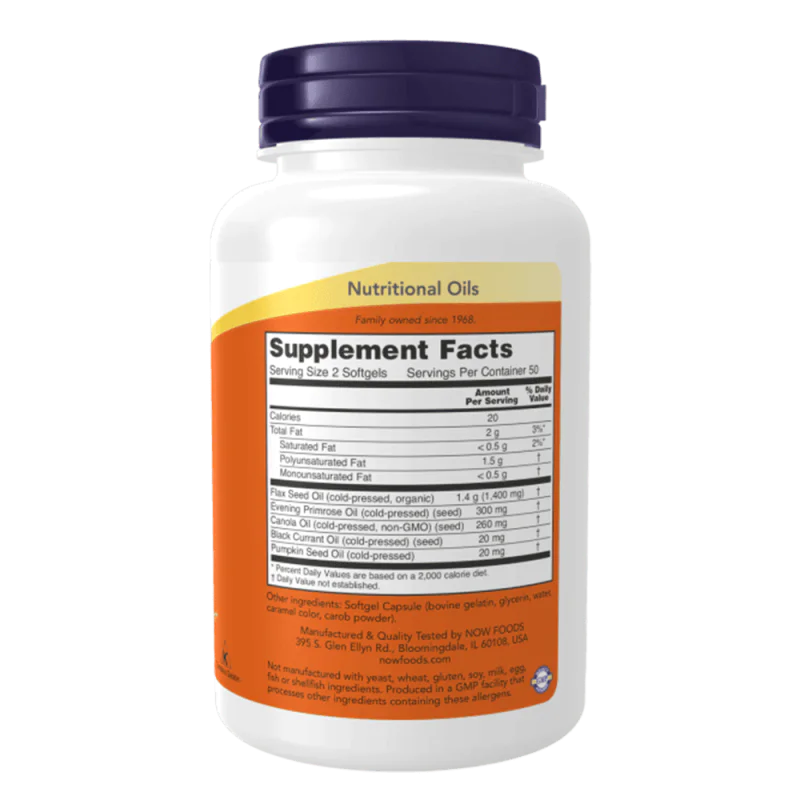 NOW Omega 3-6-9 1000 мг 100 дражета