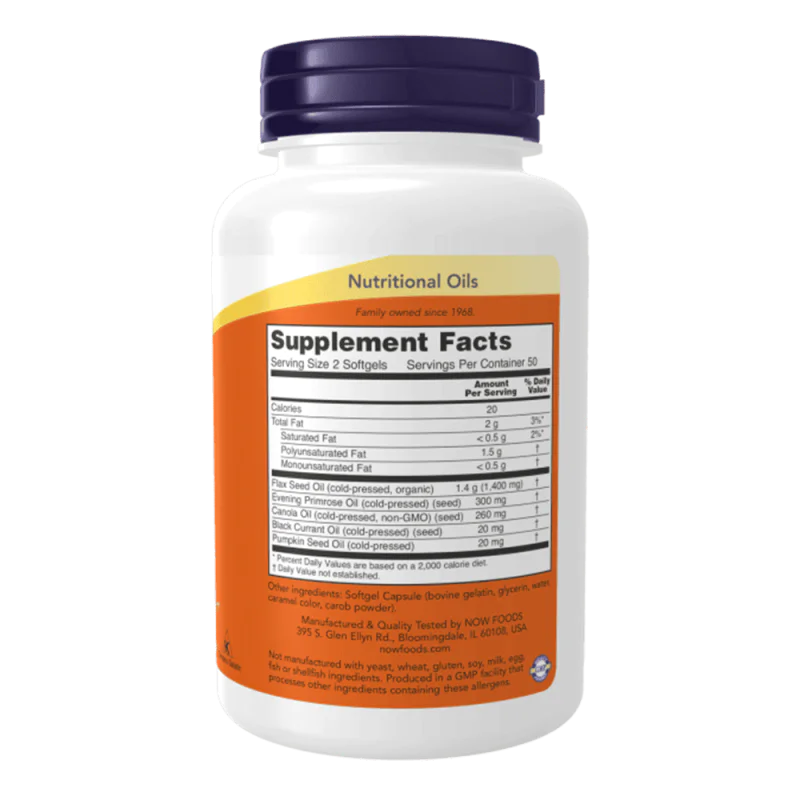 NOW Omega 3-6-9 1000 мг 250 дражета