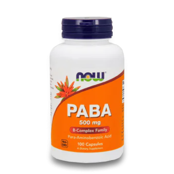 NOW PABA 500 мг 100 капсули